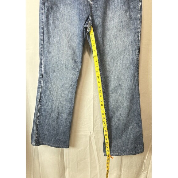 Crazy Horse Womens 12 Embroidered Floral Blue‎ Denim Jeans - Picture 6 of 11